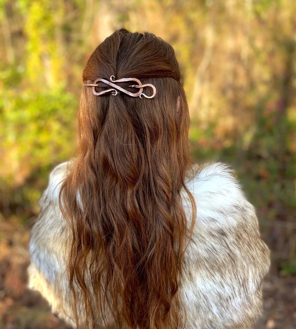 Hand-Forged Copper Hair Pin