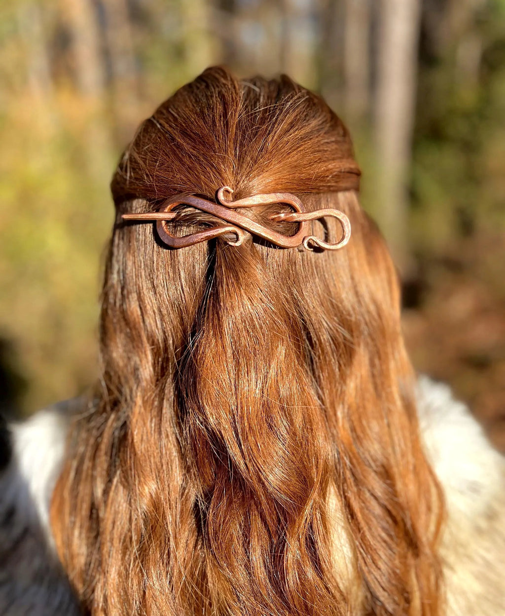 Hand-Forged Copper Hair Pin
