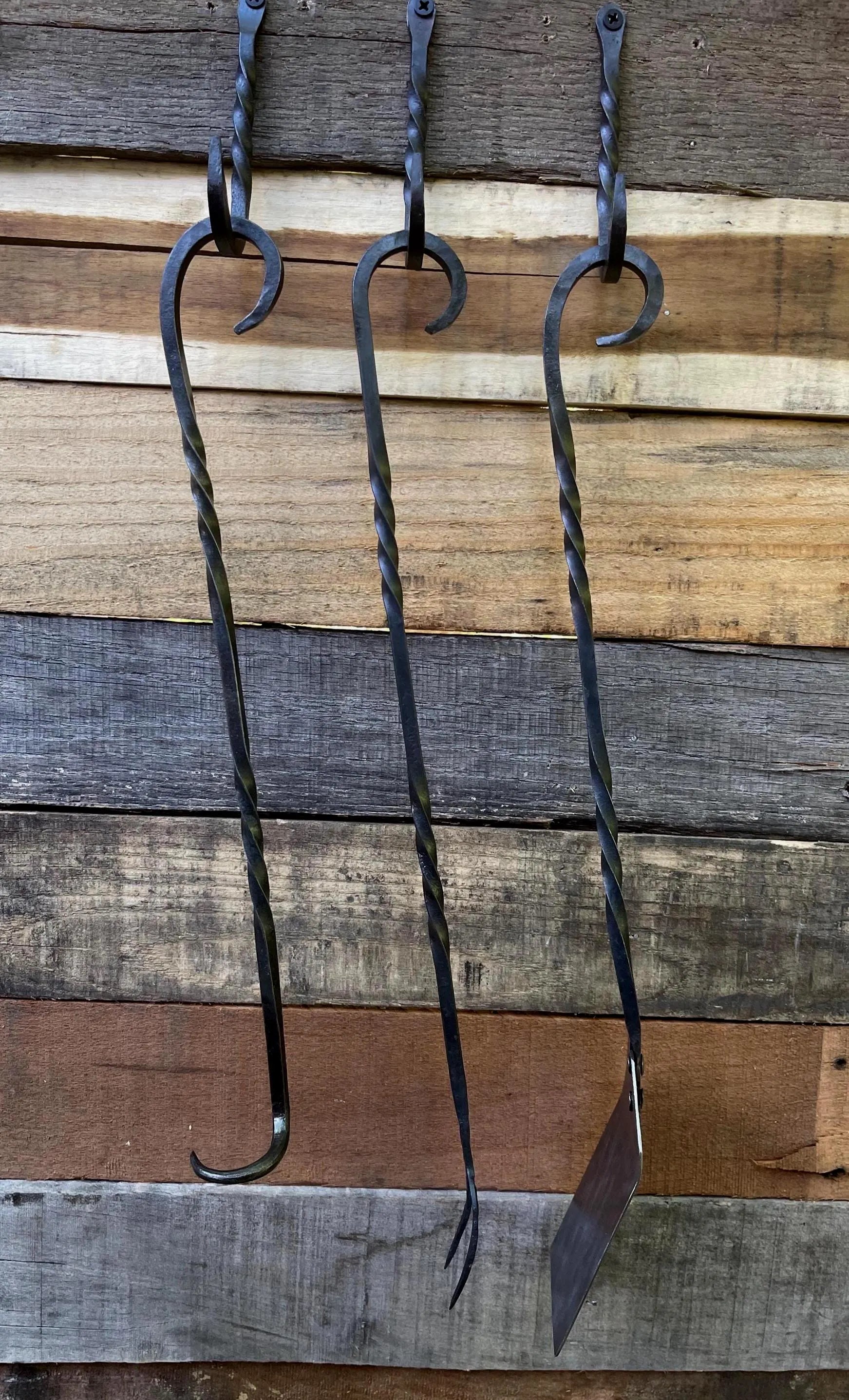 Hand-Forged Grilling Tool Set