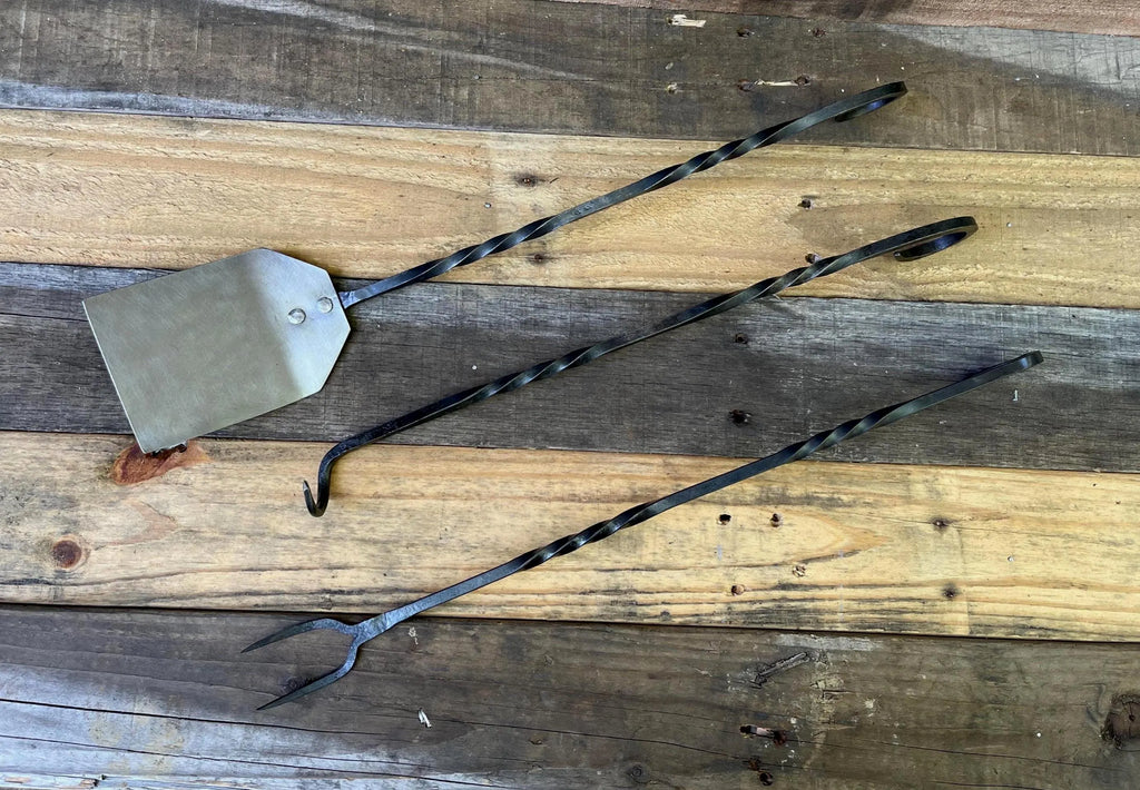 Hand-Forged Grilling Tool Set