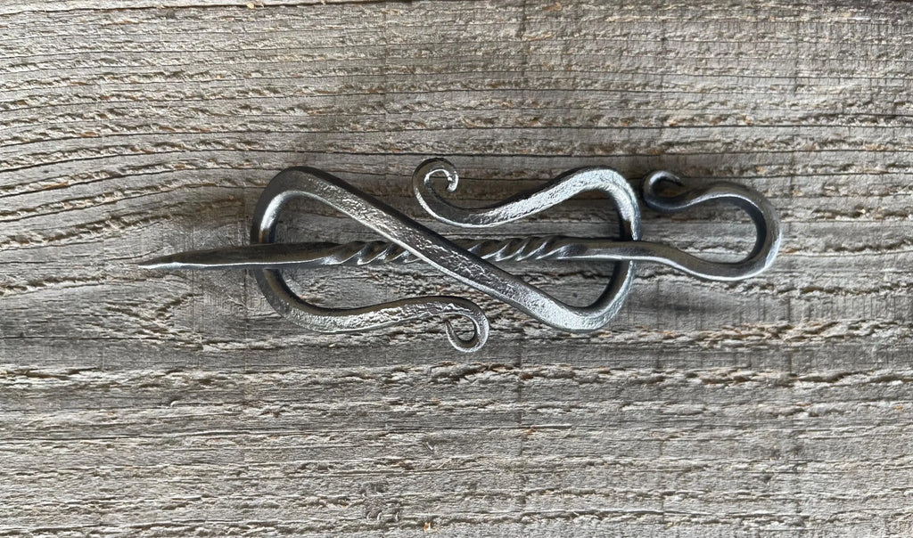 Hand-Forged Steel Hair Pin