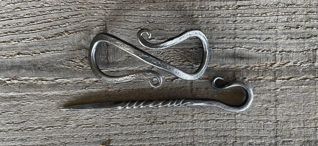 Hand-Forged Steel Hair Pin