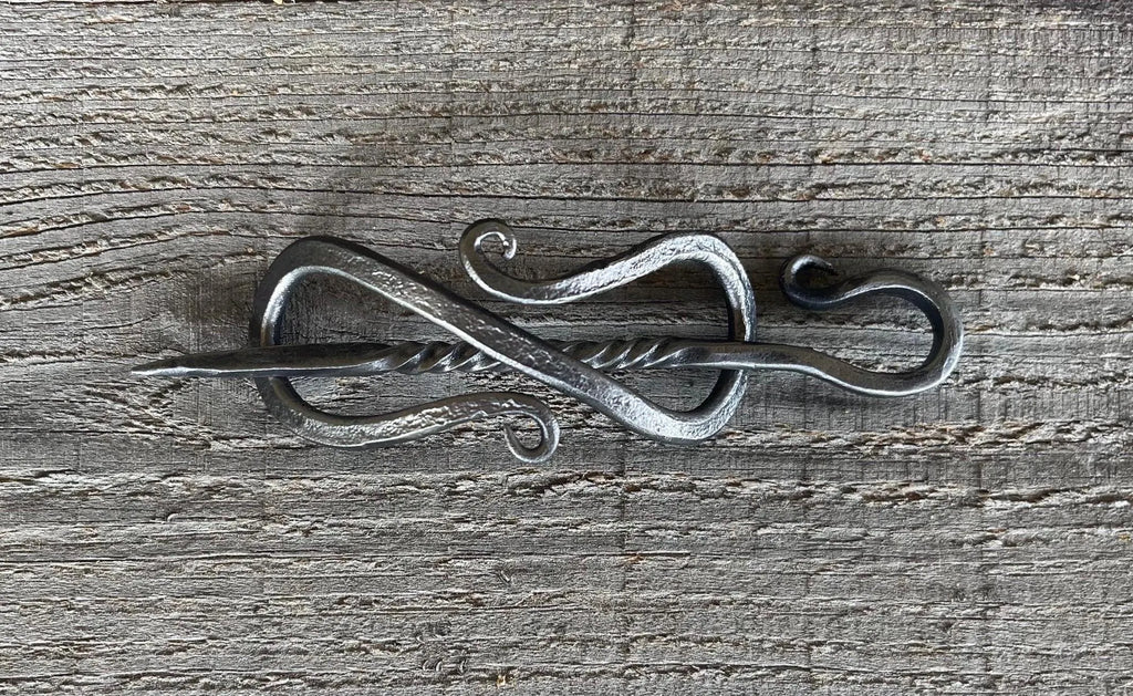 Hand-Forged Steel Hair Pin