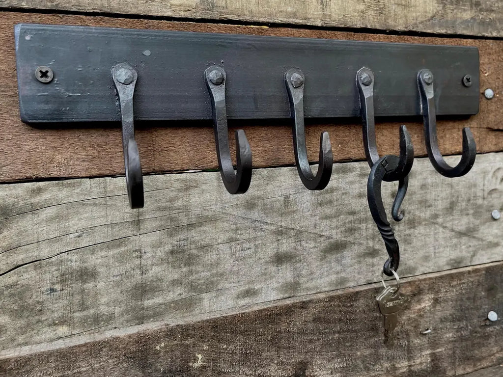 Hand-Forged Key Rack - Entryway Organizer