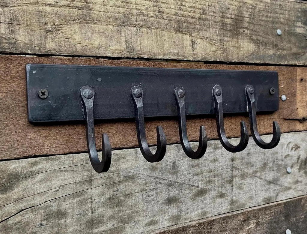 Hand-Forged Key Rack - Entryway Organizer