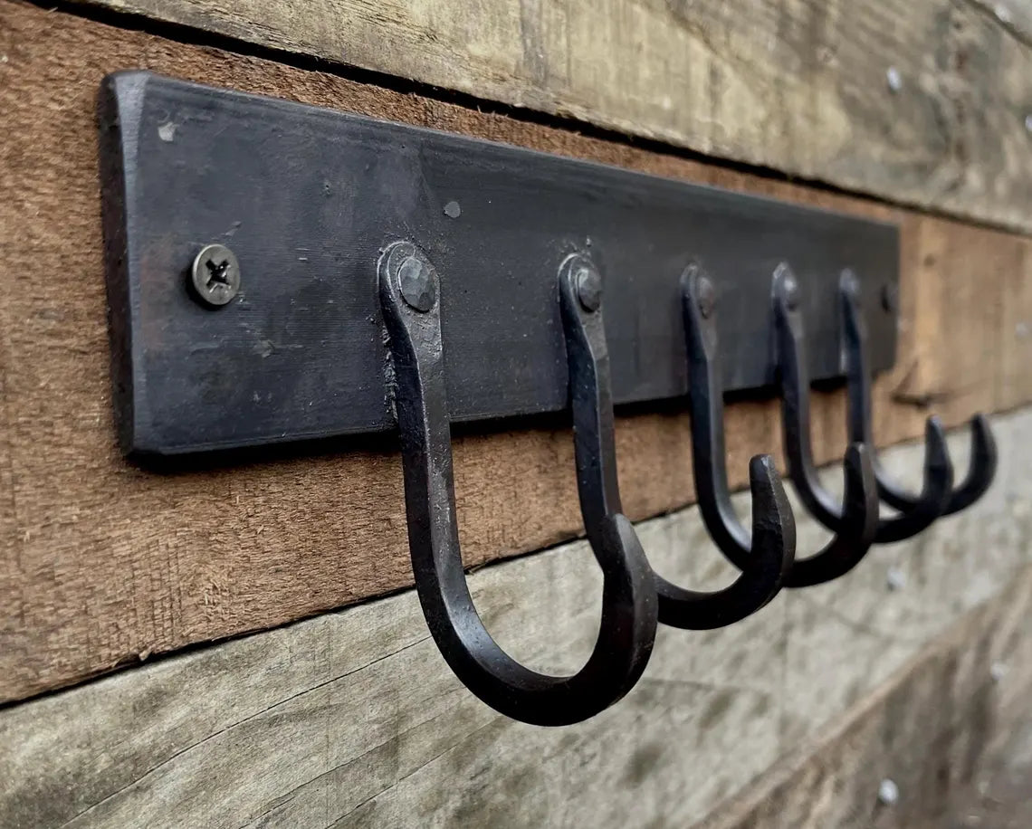 Hand-Forged Key Rack - Entryway Organizer