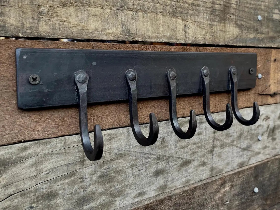 Hand-Forged Key Rack - Entryway Organizer