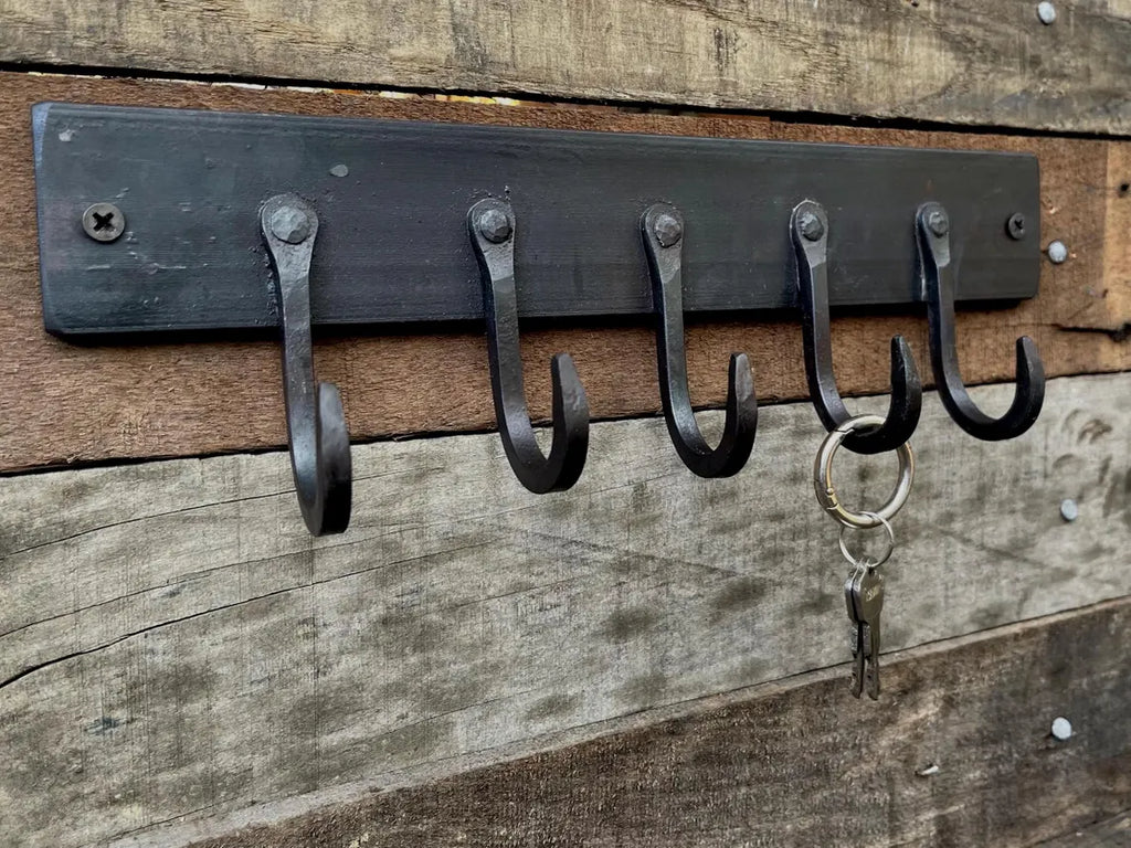 Hand-Forged Key Rack - Entryway Organizer