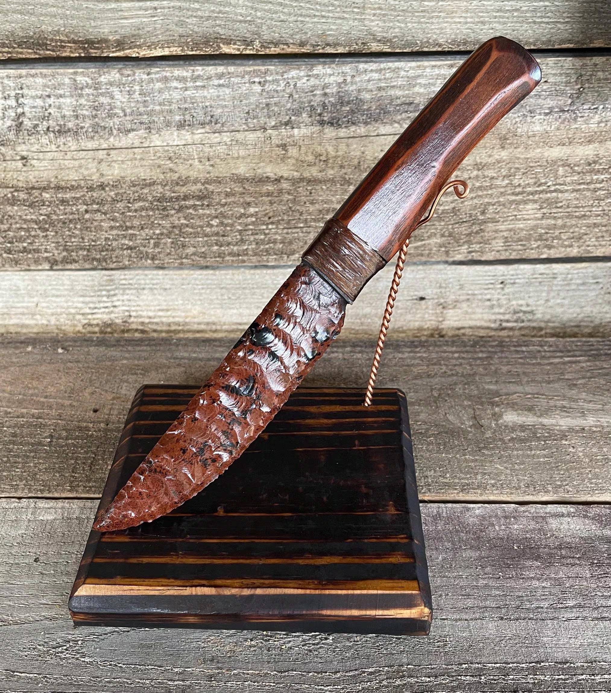 Mahogany Obsidian Knife