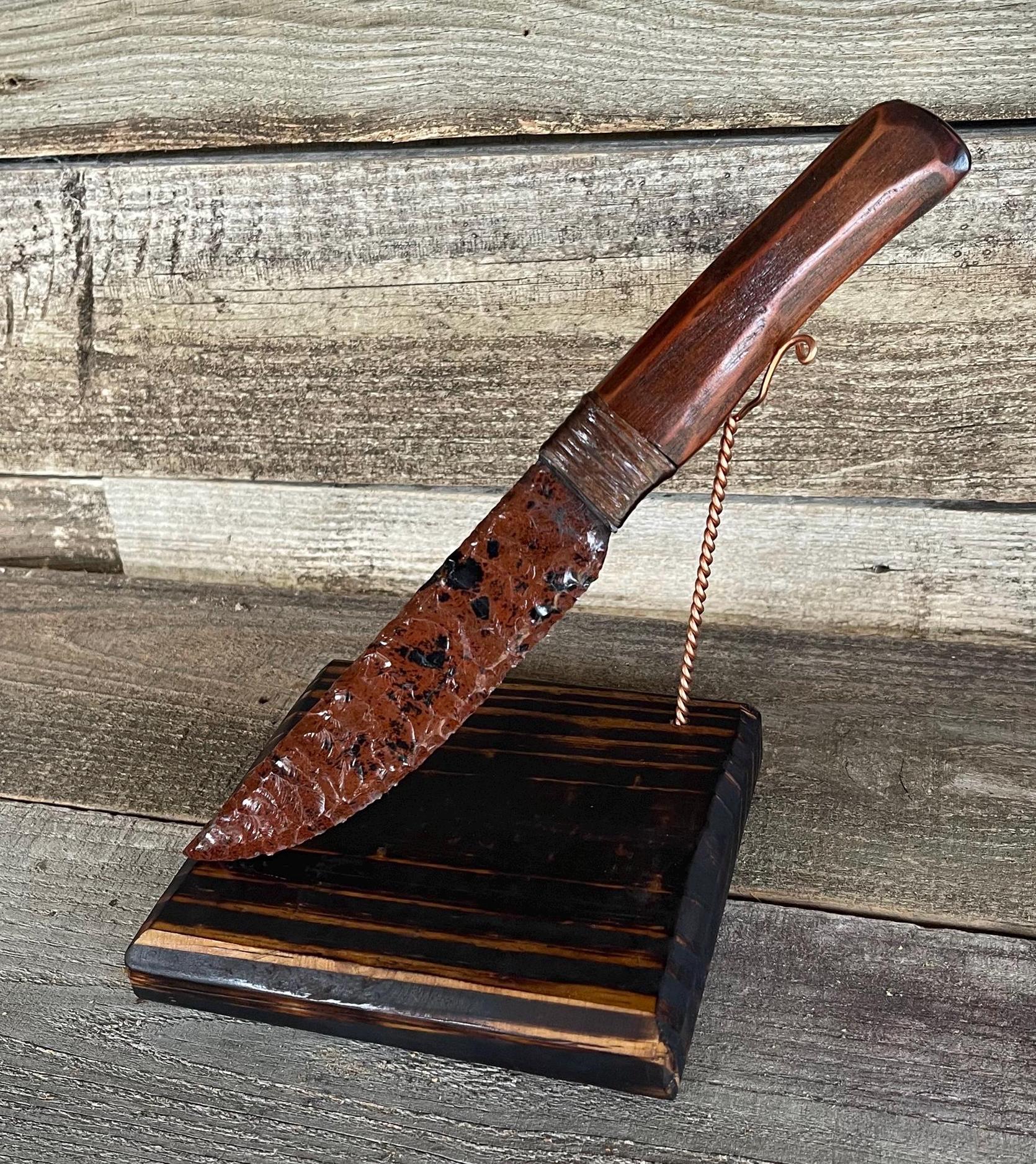 Mahogany Obsidian Knife