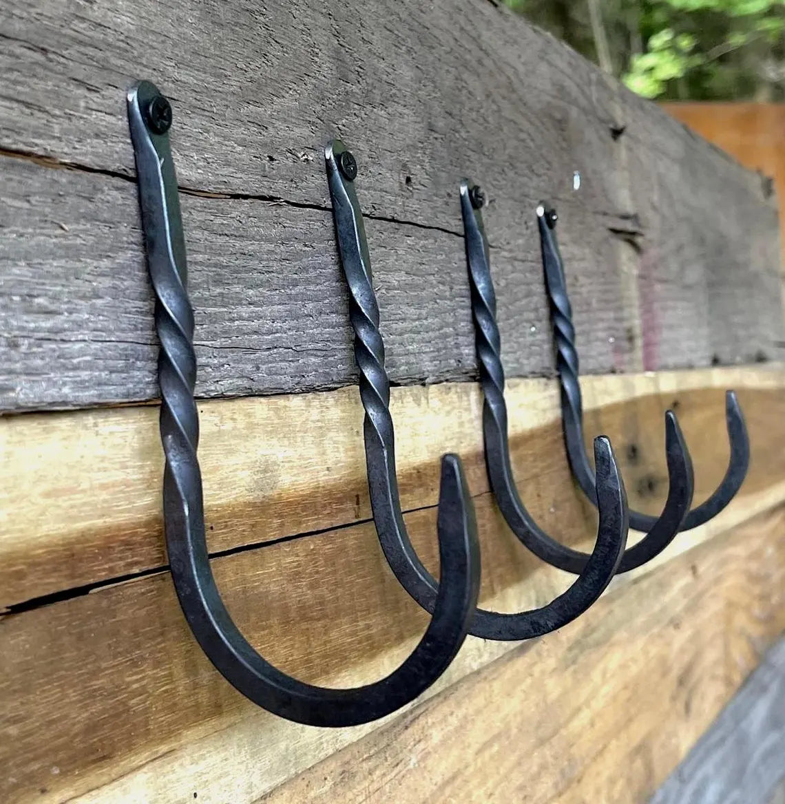 Hand-Forged Wall Hook - Large