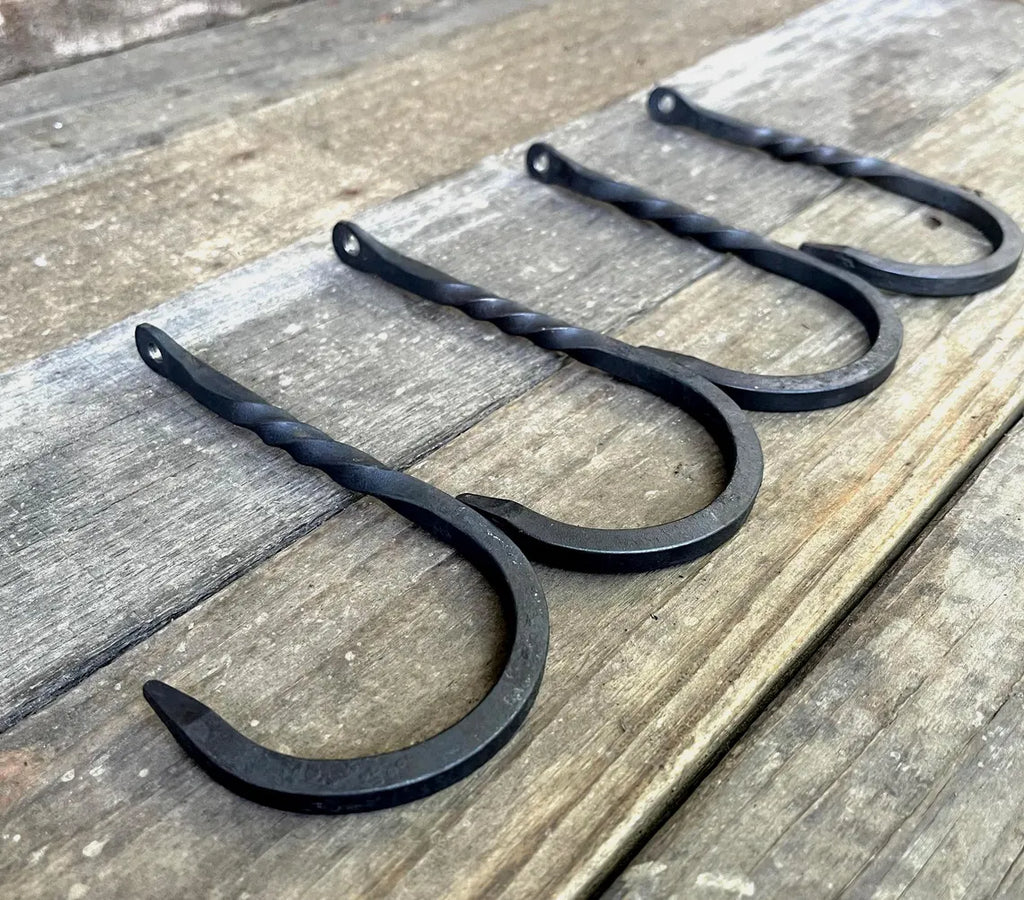 Hand-Forged Wall Hook - Large