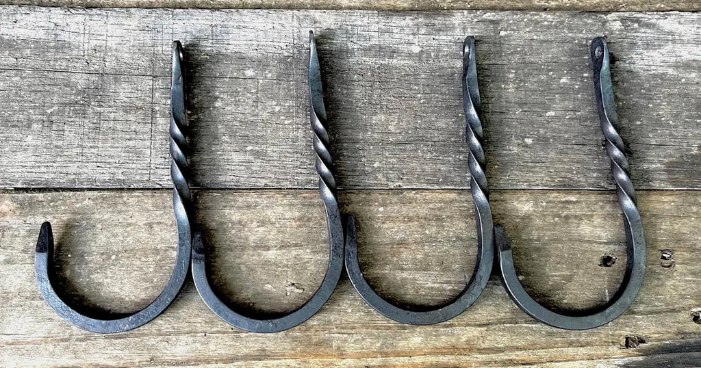 Hand-Forged Wall Hook - Large
