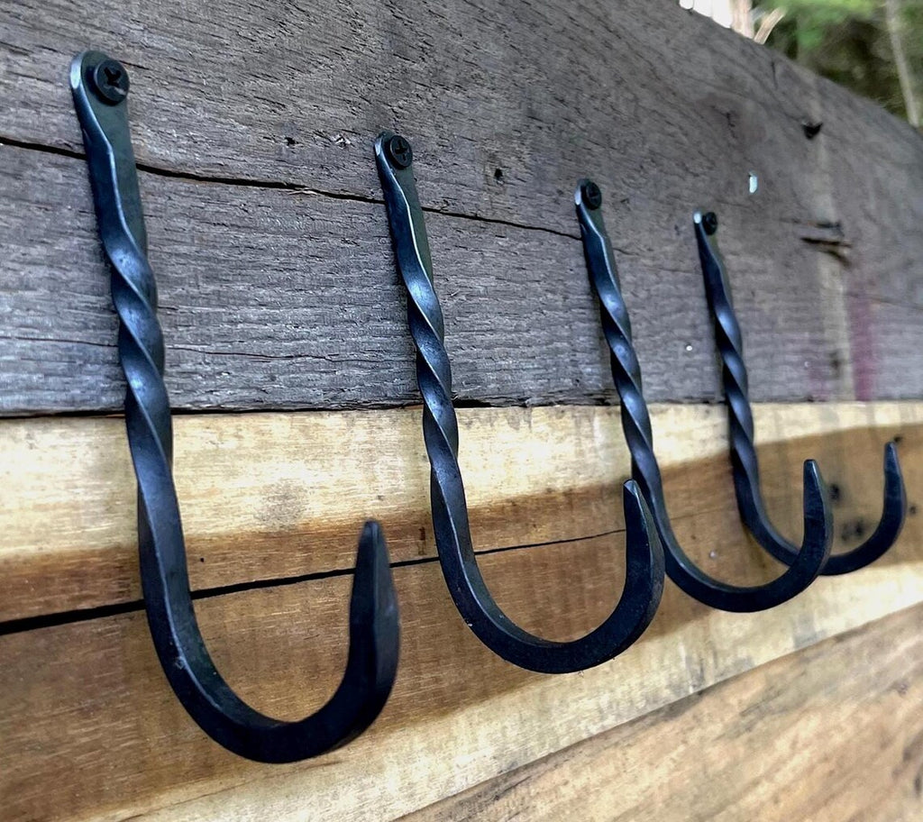 Hand-Forged Wall Hook - Long