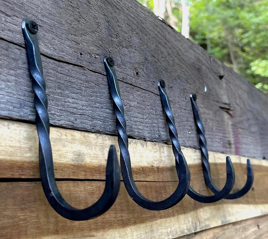 Hand-Forged Wall Hook - Long