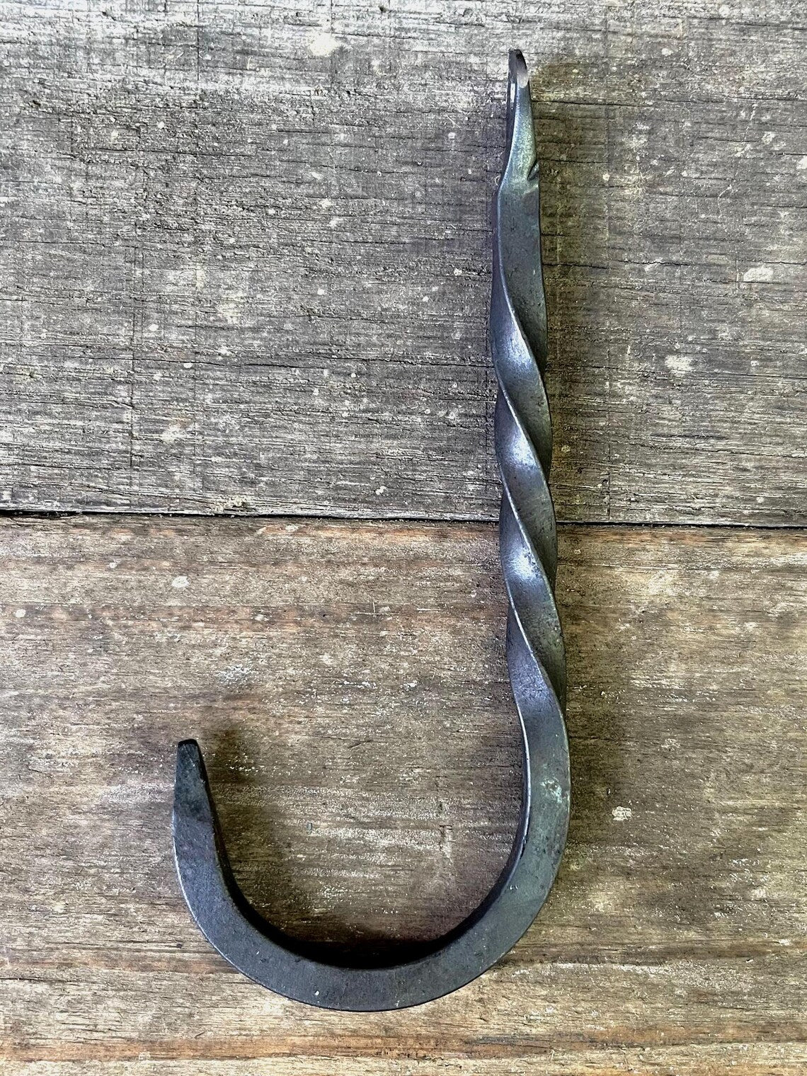 Hand-Forged Wall Hook - Long