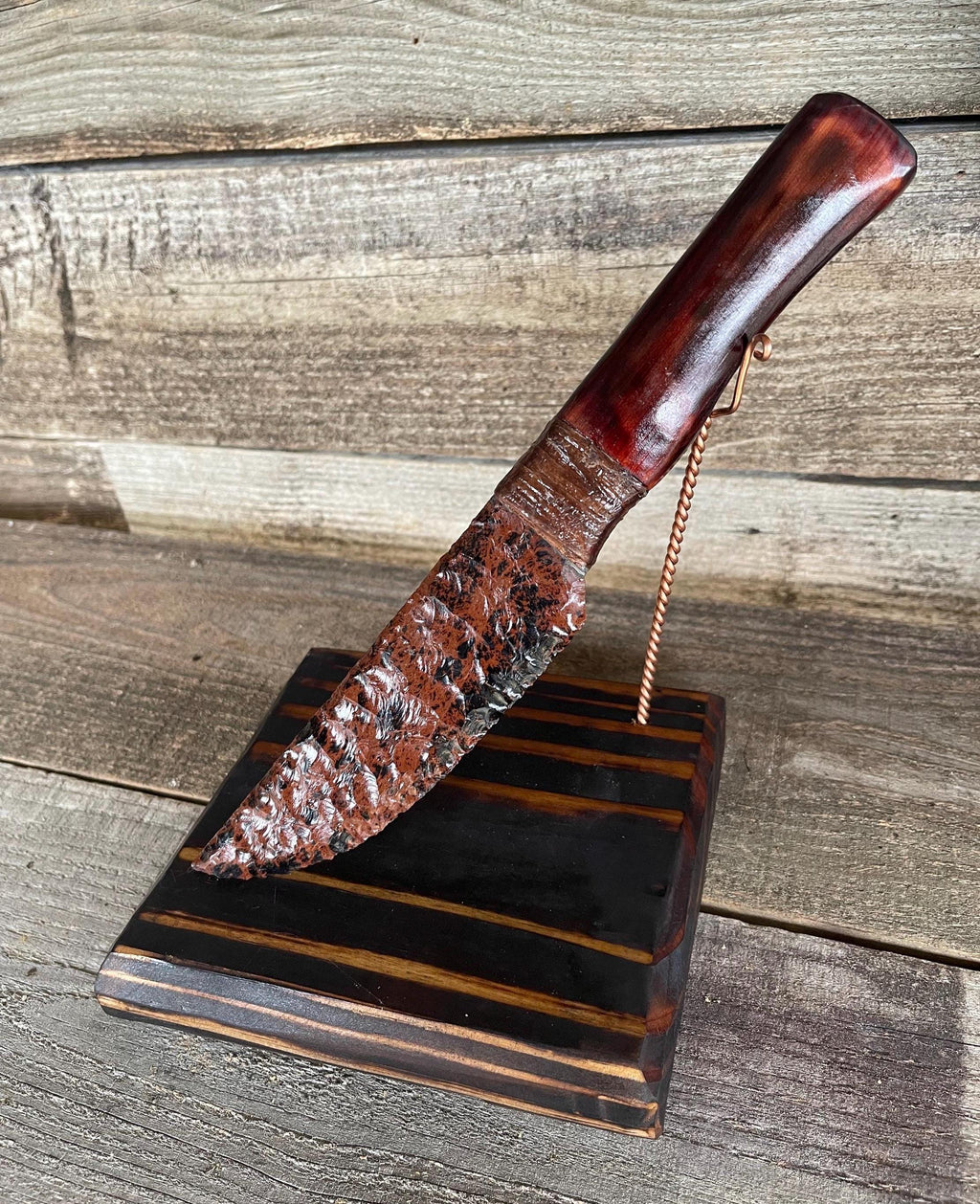 Mahogany Obsidian Knife
