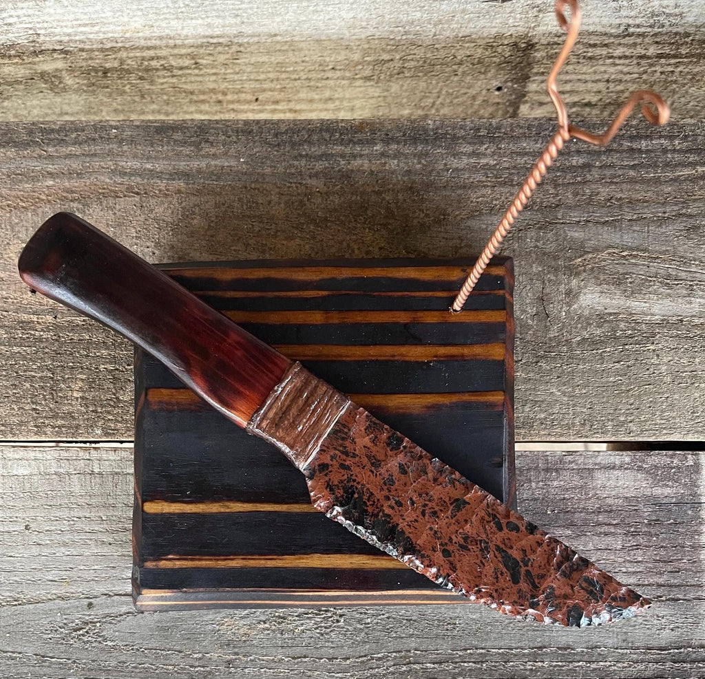 Mahogany Obsidian Knife