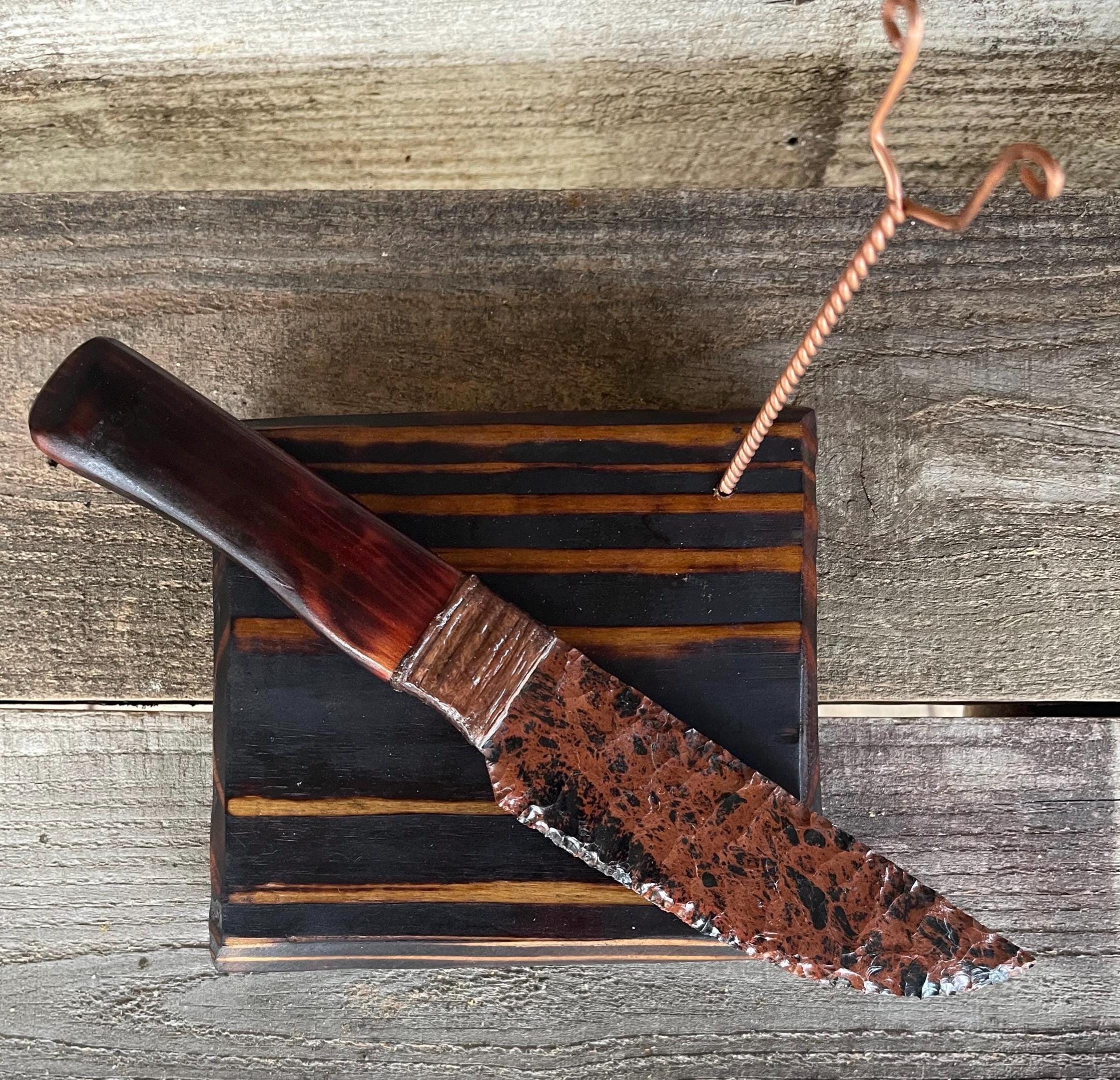 Mahogany Obsidian Knife