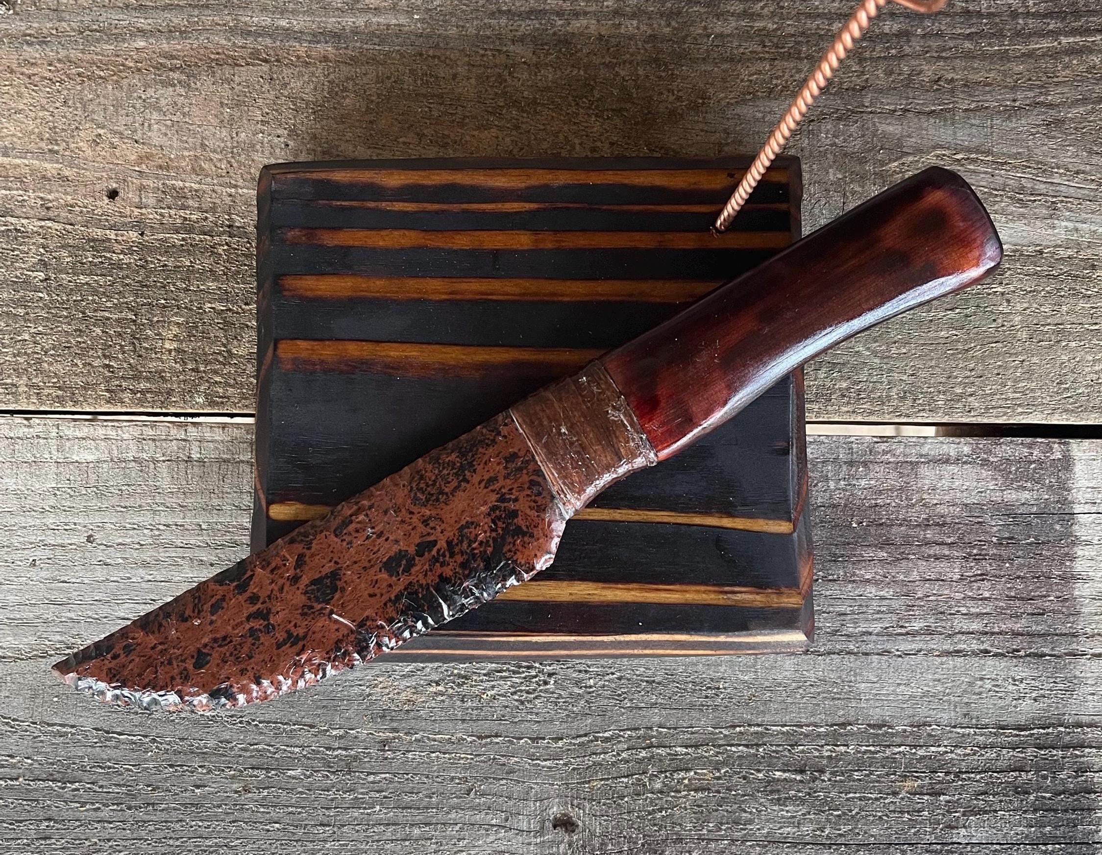 Mahogany Obsidian Knife
