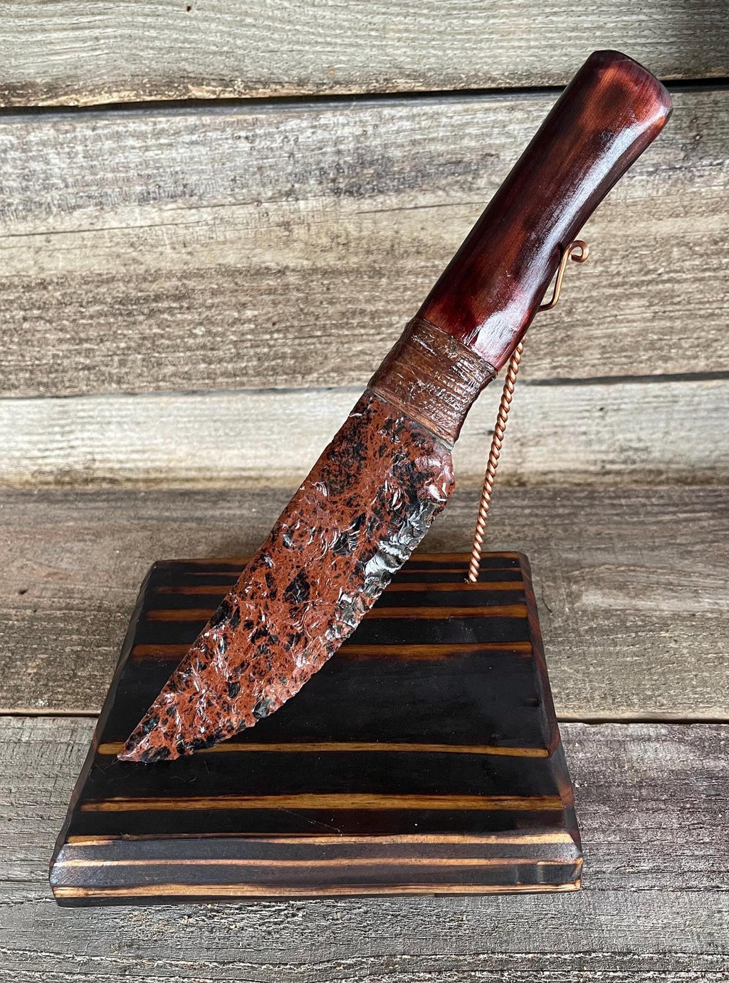 Mahogany Obsidian Knife