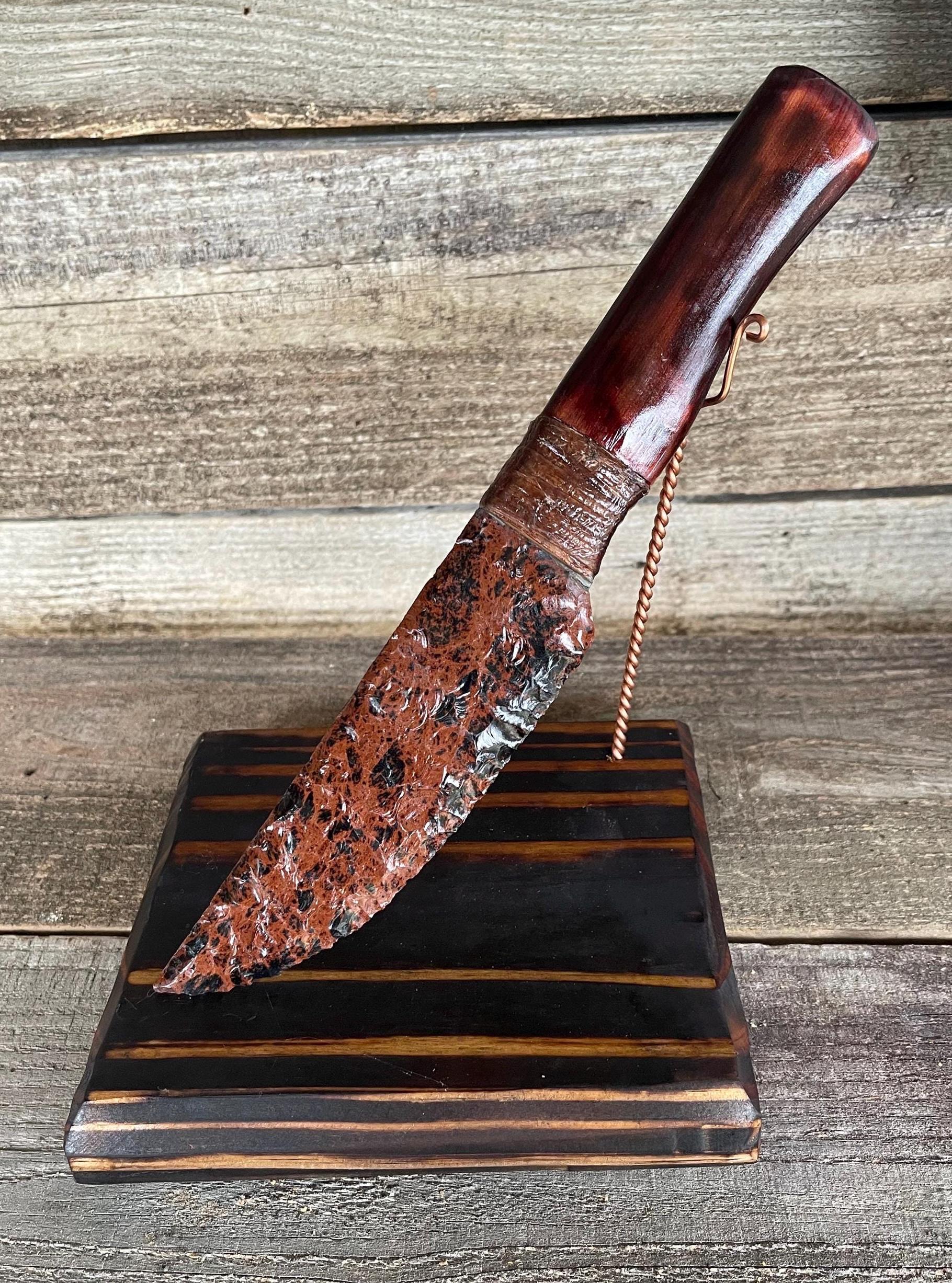 Mahogany Obsidian Knife