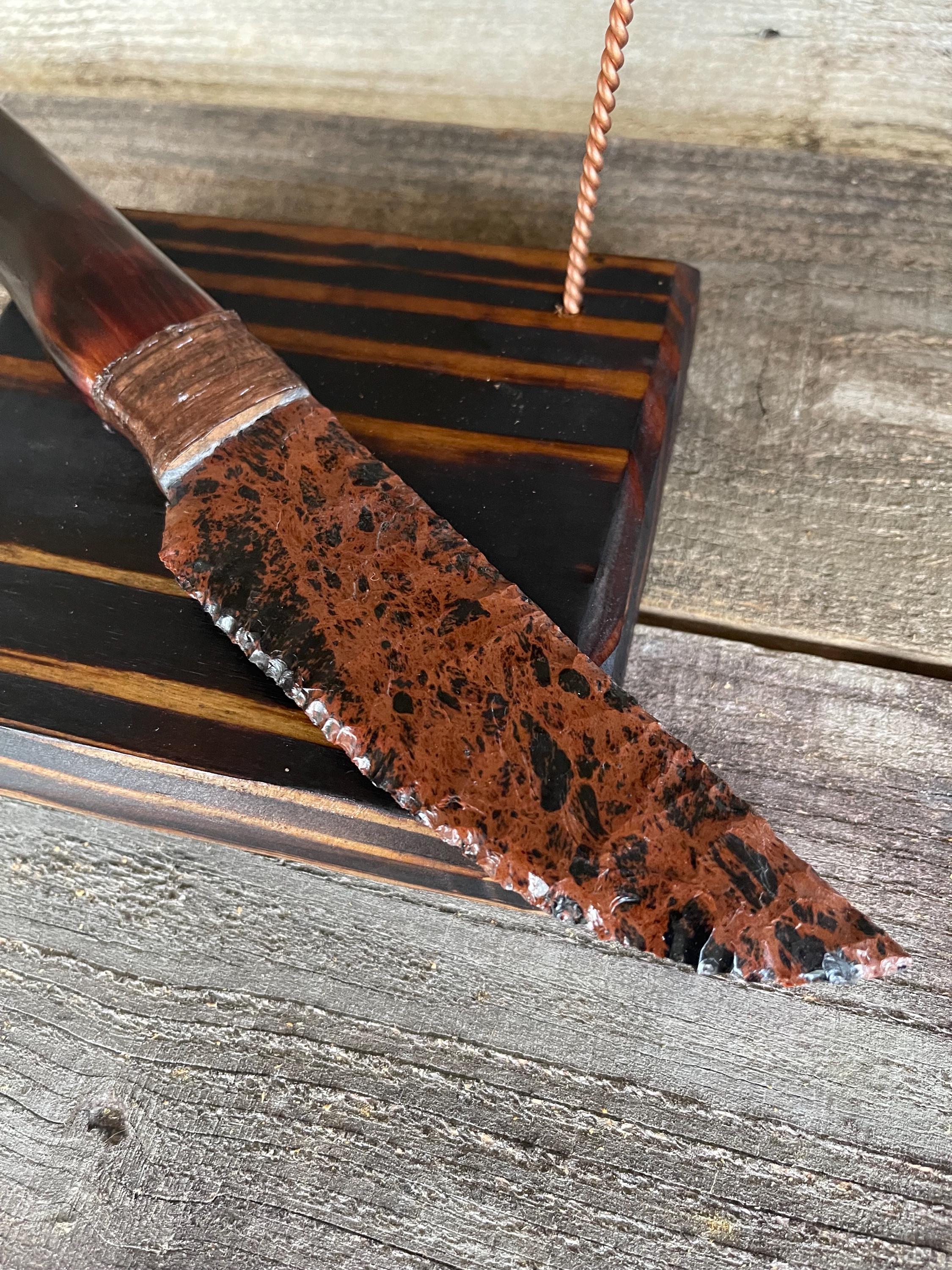 Mahogany Obsidian Knife