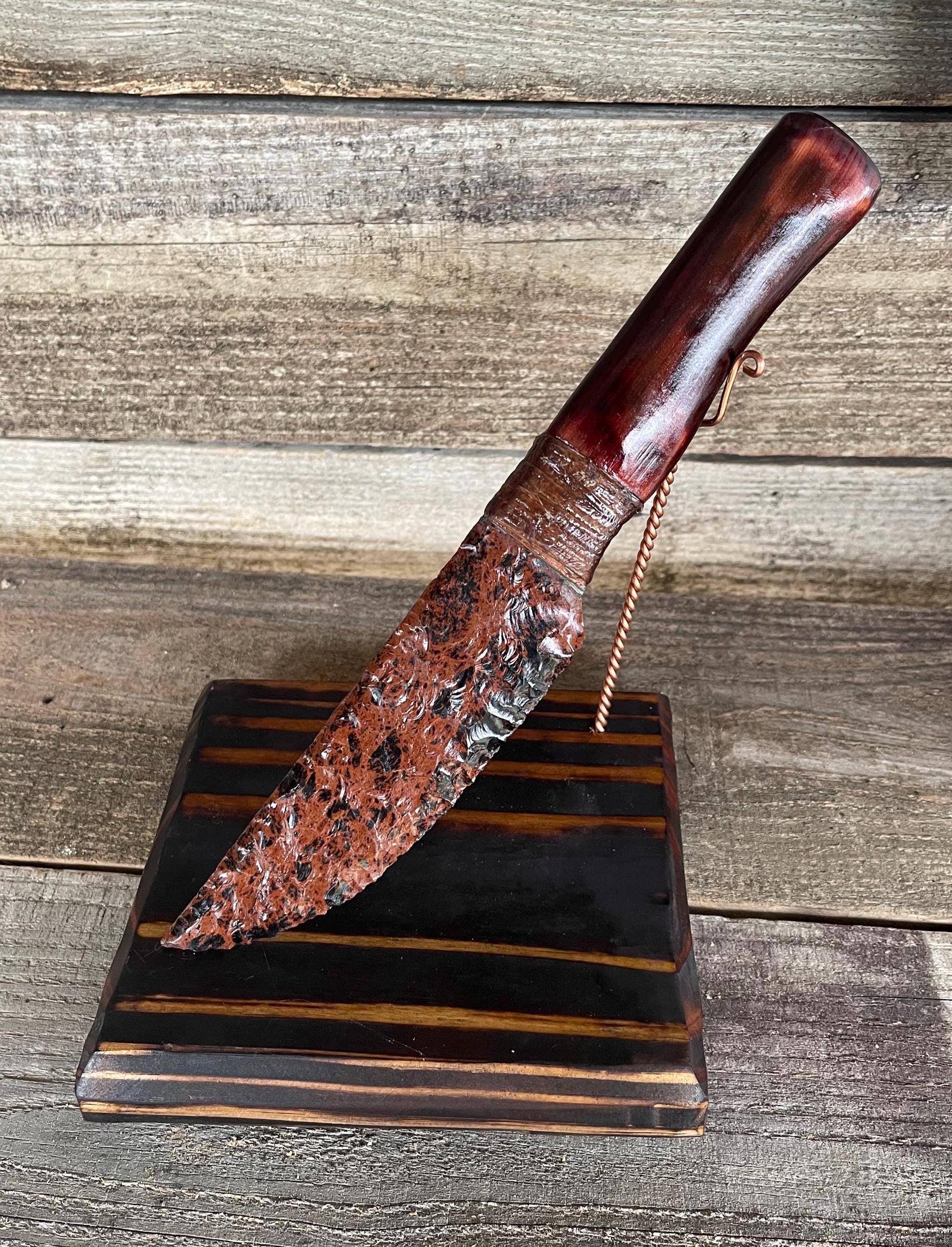 Mahogany Obsidian Knife