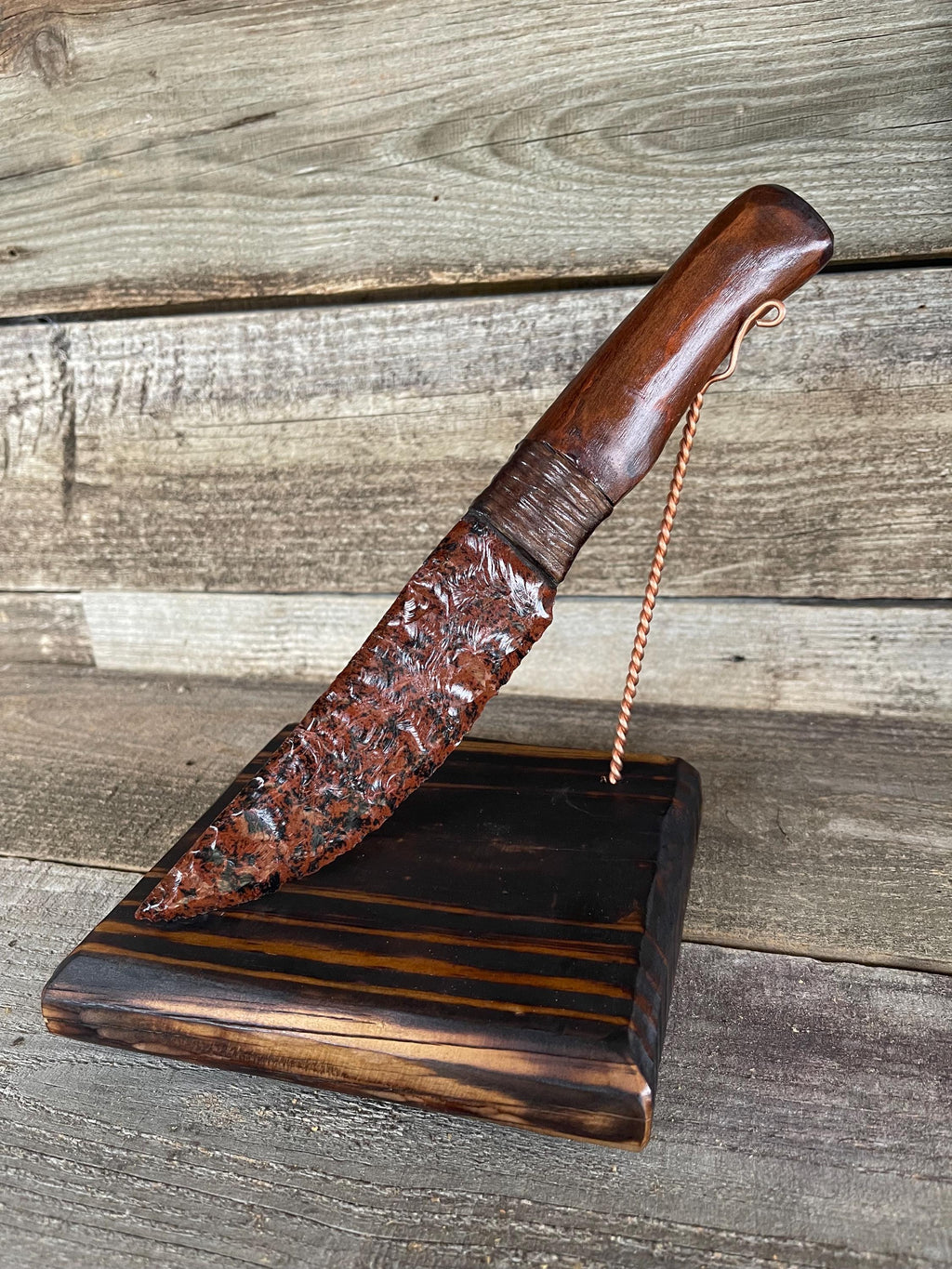 Mahogany Obsidian Knife