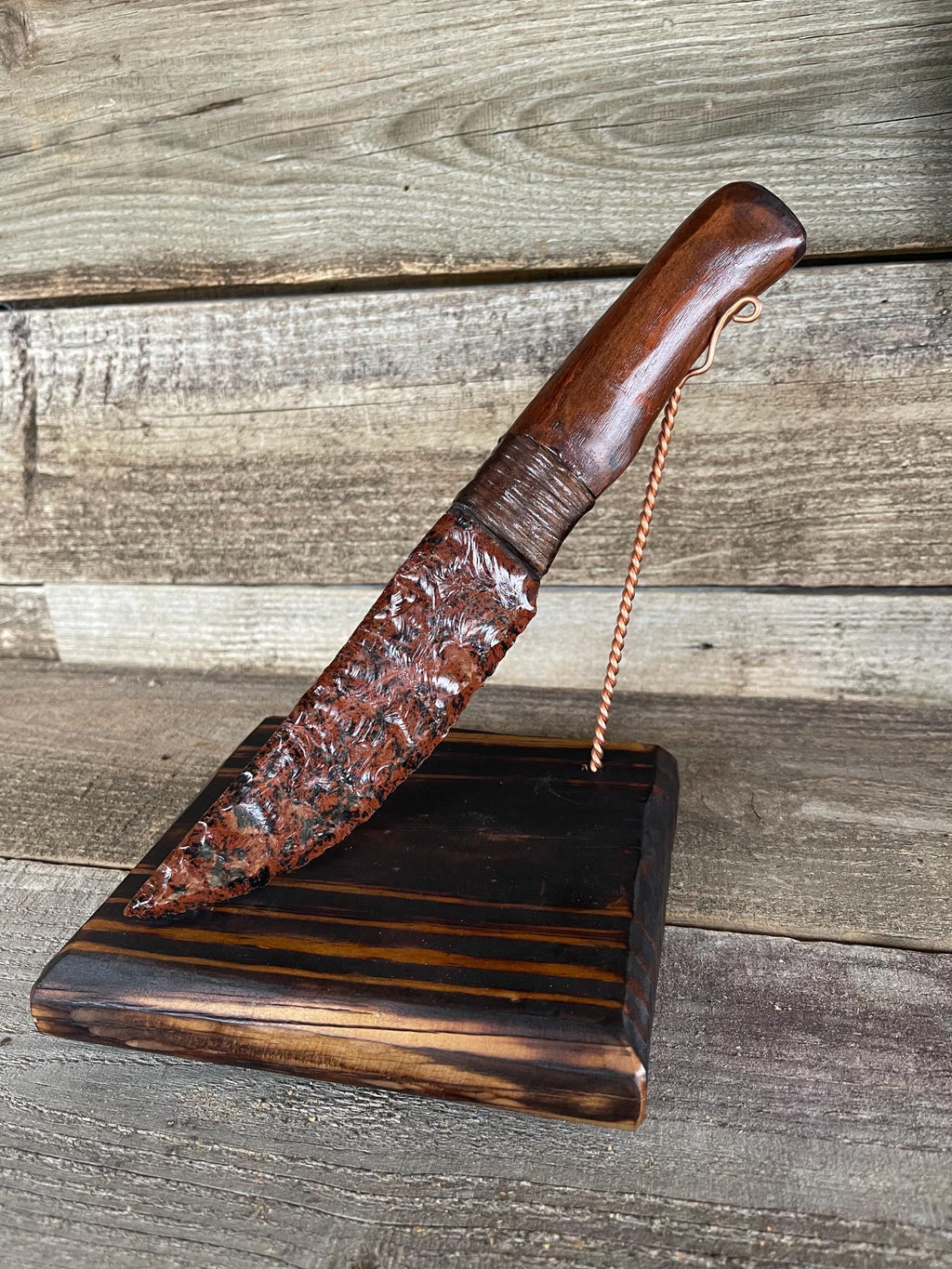 Mahogany Obsidian Knife