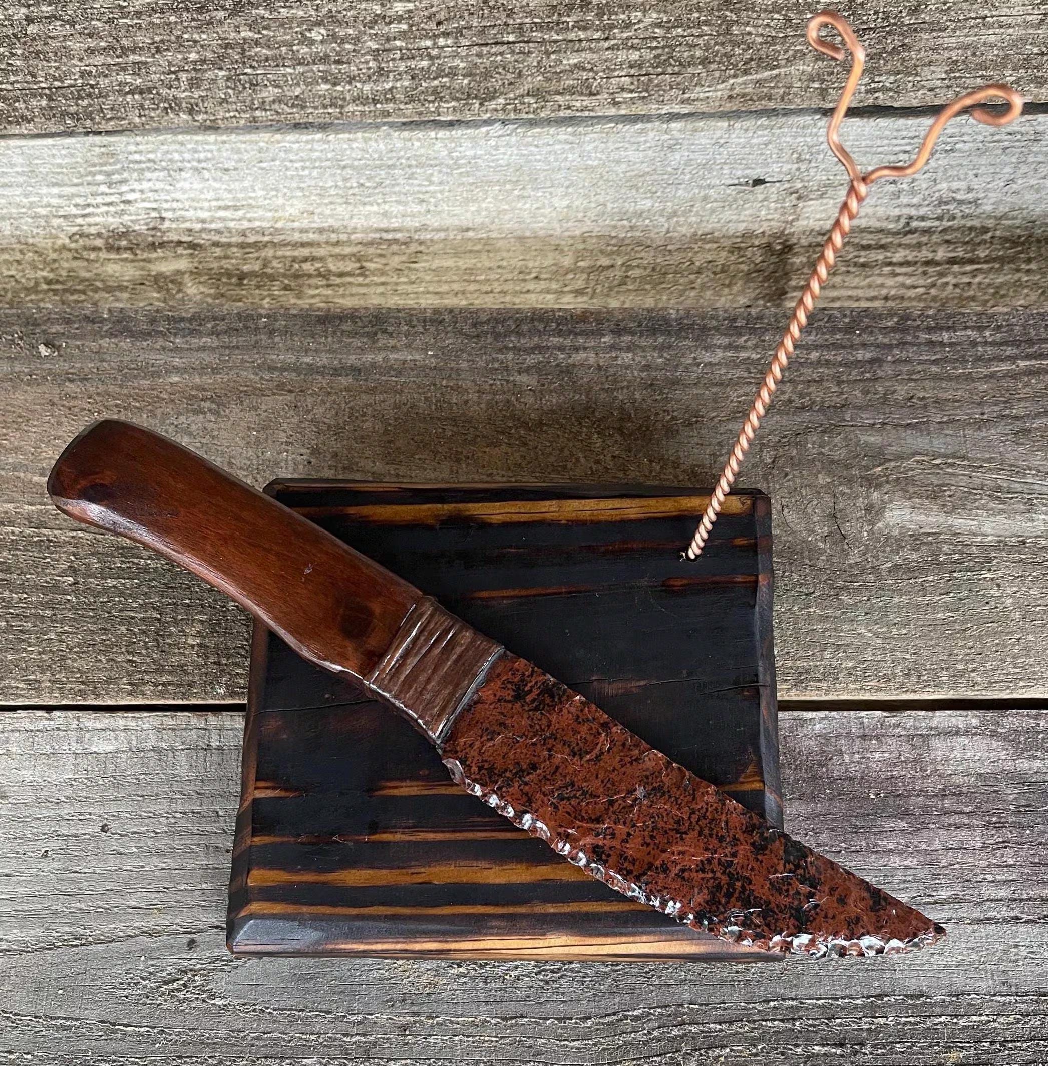 Mahogany Obsidian Knife