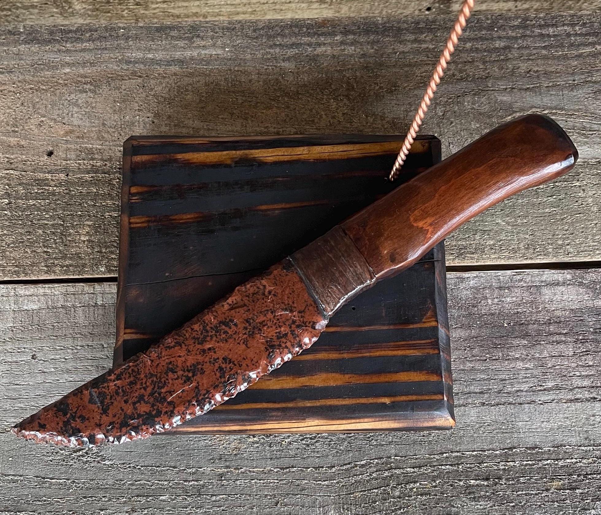 Mahogany Obsidian Knife