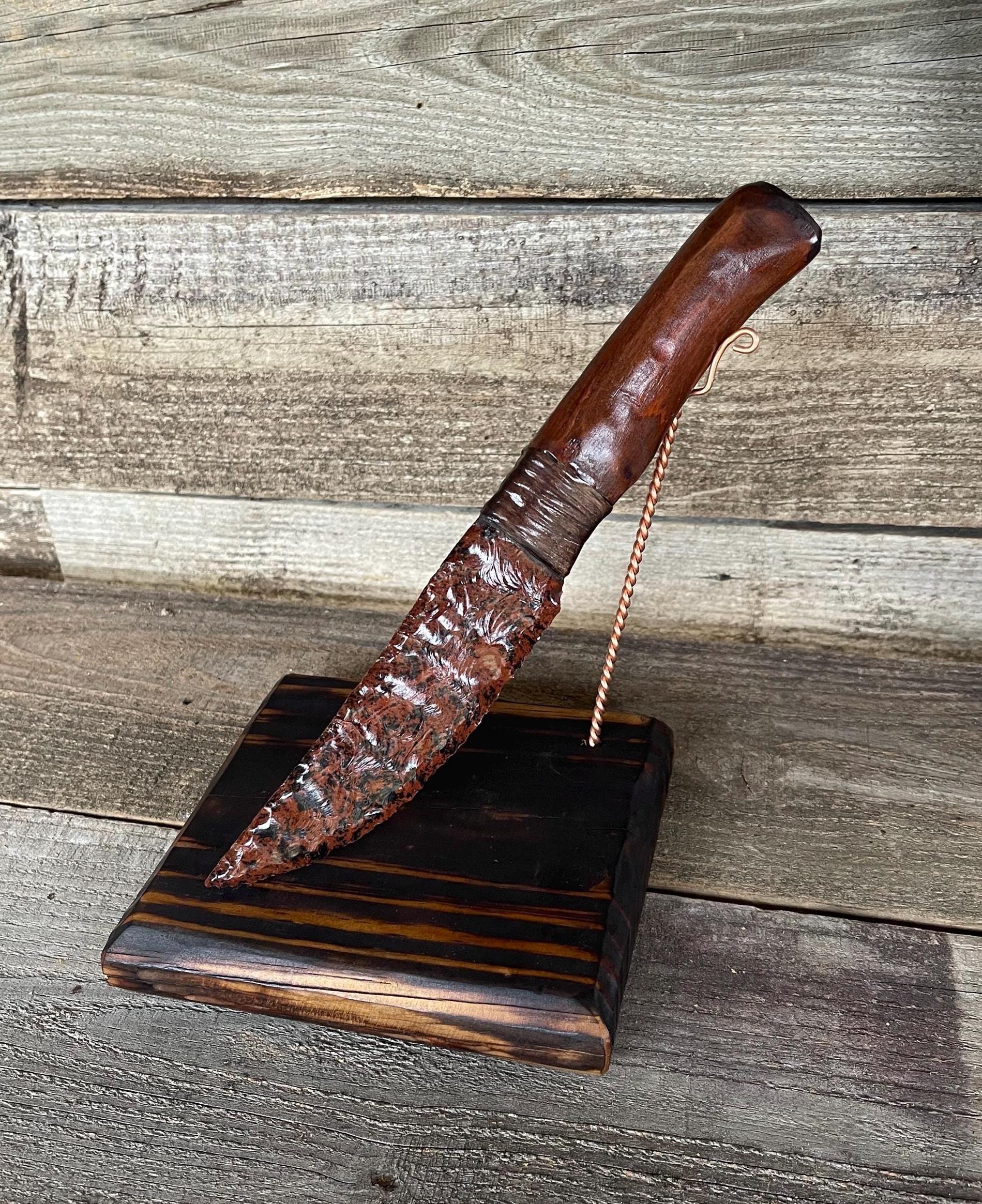 Mahogany Obsidian Knife