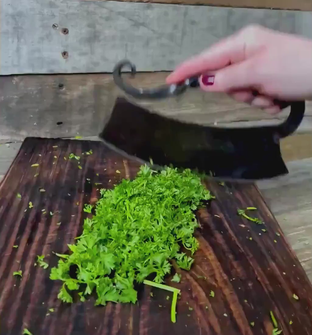 Hand-Forged Herb Chopper - Large