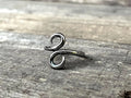 Hand-Forged Stainless Steel Infinity Ring