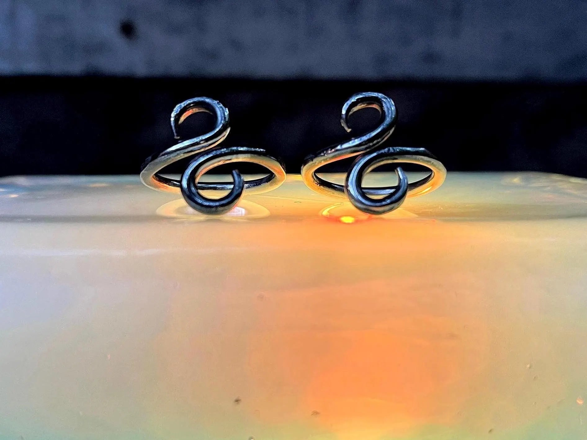 Hand-Forged Stainless Steel Infinity Ring