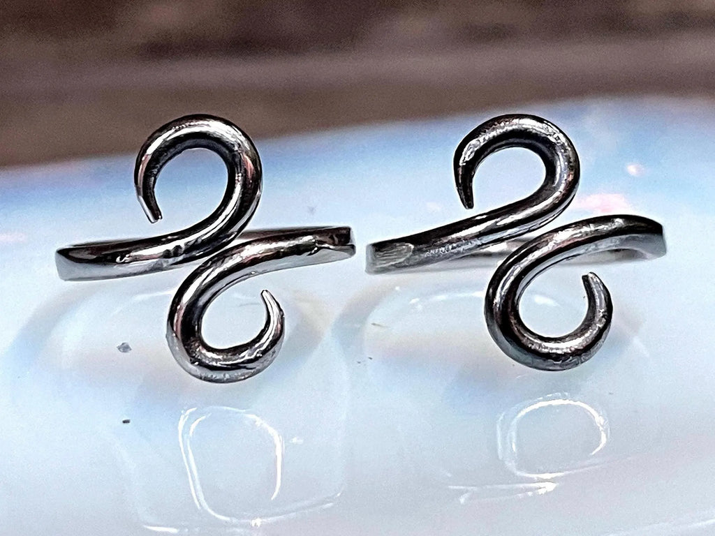 Hand-Forged Stainless Steel Infinity Ring