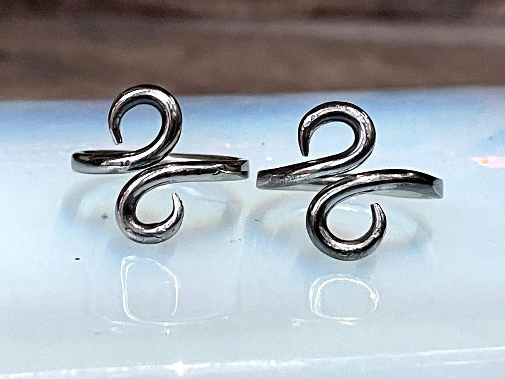 Hand-Forged Stainless Steel Infinity Ring