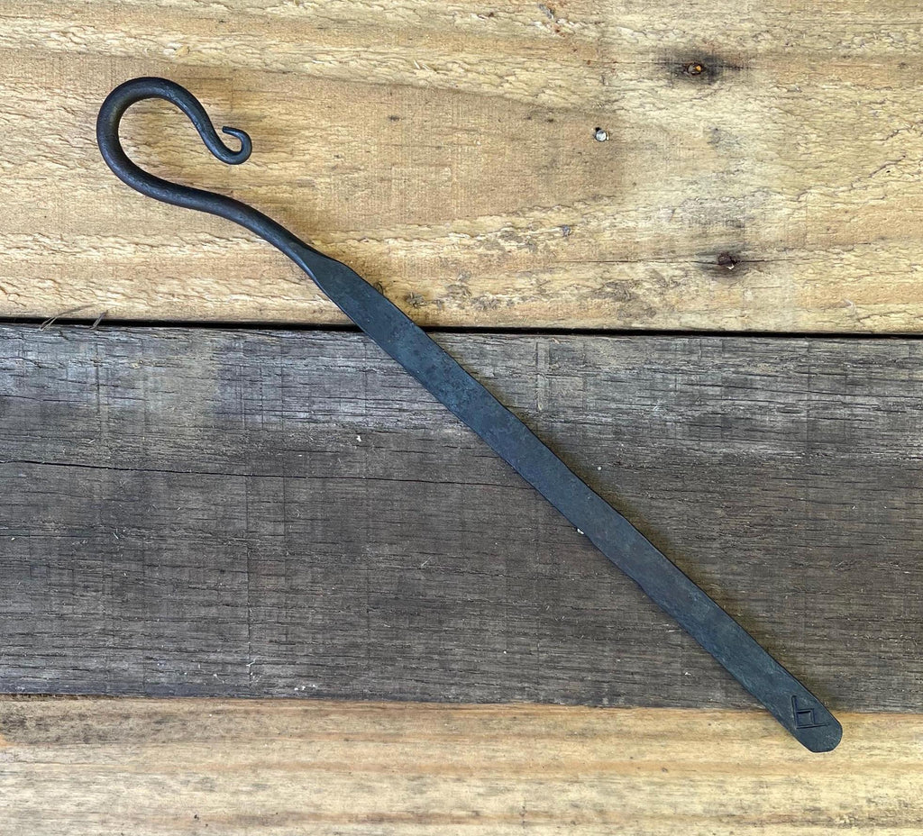 Hand-Forged Steel Bookmark - Scroll