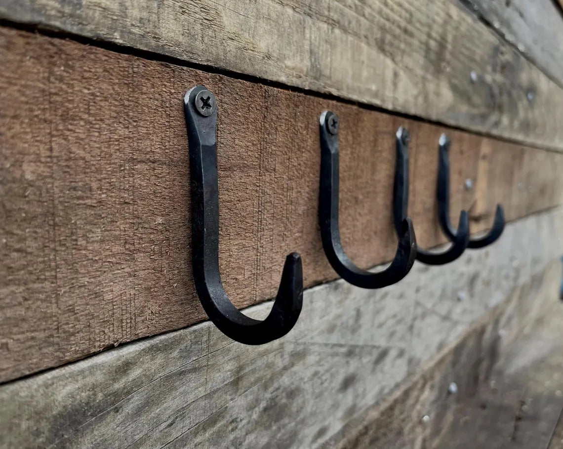 Hand-Forged Wall Hook - Small