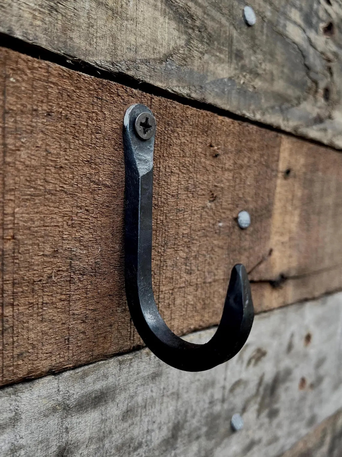 Hand-Forged Wall Hook - Small