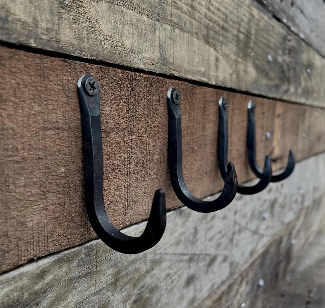 Hand-Forged Wall Hook - Small