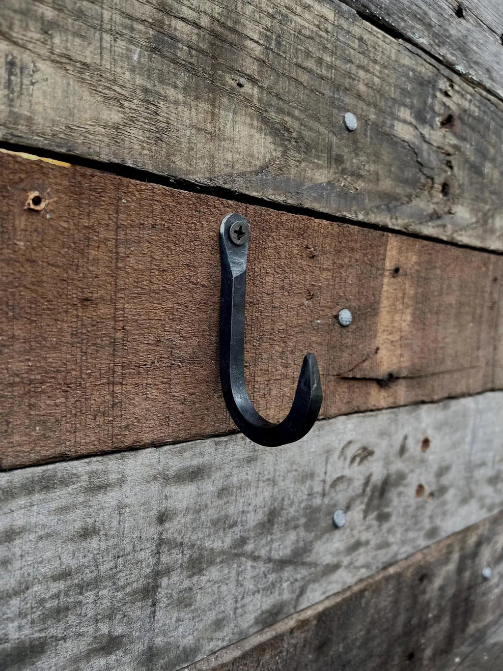 Hand-Forged Wall Hook - Small